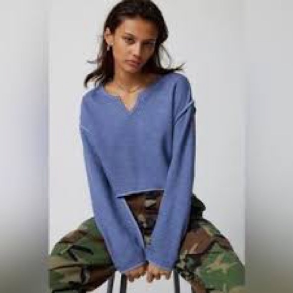 Urban Outfitters Tops - UO Parker Notch Neck Long Sleeve Top new without tags